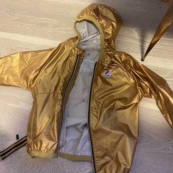 Kids gold designer bomber - Picture 2 of 2
